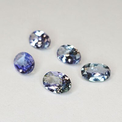 没有保留价 - 5 pcs  蓝色, 紫罗兰色 坦桑石  - 2.24 ct - 安特卫普宝石检测实验室（ALGT） #4.3