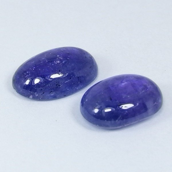 2 pcs Blå Tanzanit - 11.87 ct - Instituto Gemólogico Español (IGE) #1.0