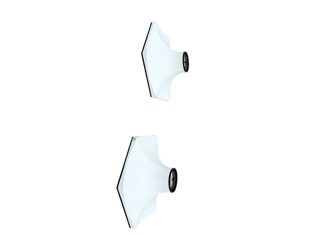 Fosnova - Lampada da parete (2) - Cloe 508 - Coppia di lampade da parete, Plafoniere, applique - Alluminio, Plastica #1.0