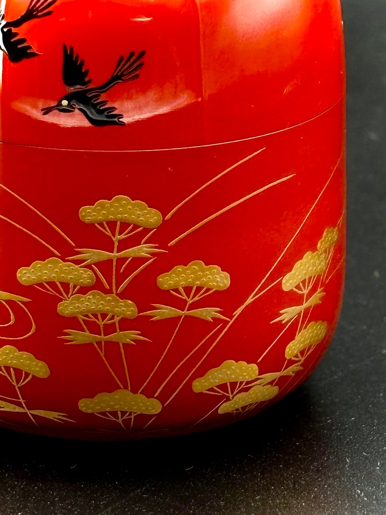 Shitaji-Natsume（底层茶叶罐）/金蒔绘/黑漆。 - 木材/漆/金 - Ii Sōkan/Nakamura Sōetsu/井伊宗観/中村宗悦 - 日本 - 平成時期（1989年至今） #4.3