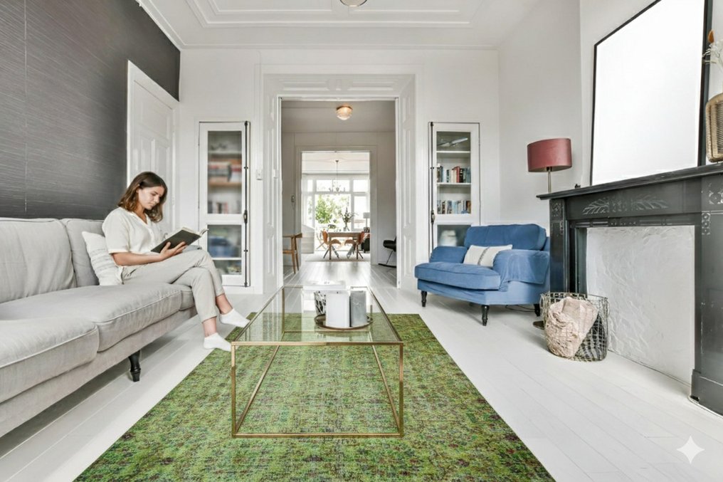 Πράσινο vintage - Χαλί - 295 cm - 205 cm - με πιστοποιητικό #1.0