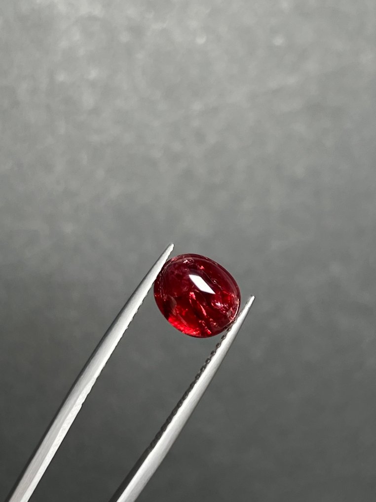 1 pcs Rød, Orange Spinel - 5.90 ct - Antwerp Laboratory for Gemstone Testing (ALGT) #1.0