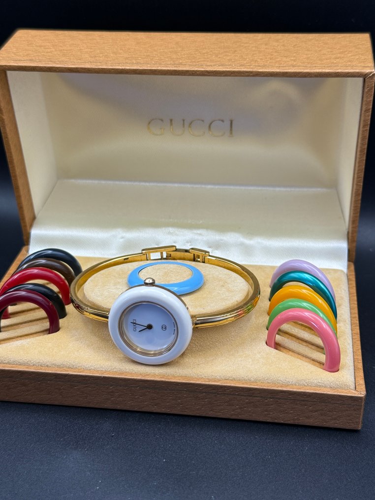 Gucci - Change Bezel Bangle Watch - 1100-L - Donna - 1990-1999 #1.0