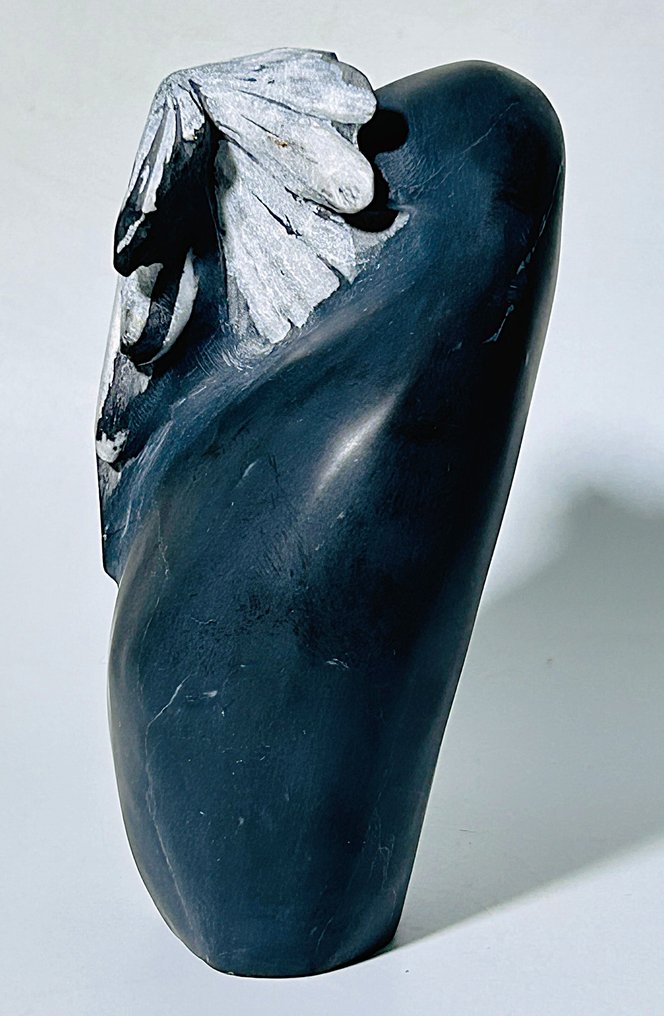 Unique Chrysanthemum Stone - Natural Work of Art Super Rare - Height: 107 mm - Width: 61 mm- 518 g - (1) #4.3