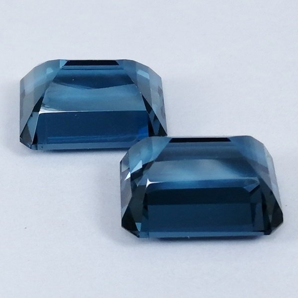 2 pcs Blå Topas - 17.53 ct - Instituto Gemólogico Español (IGE) #4.3