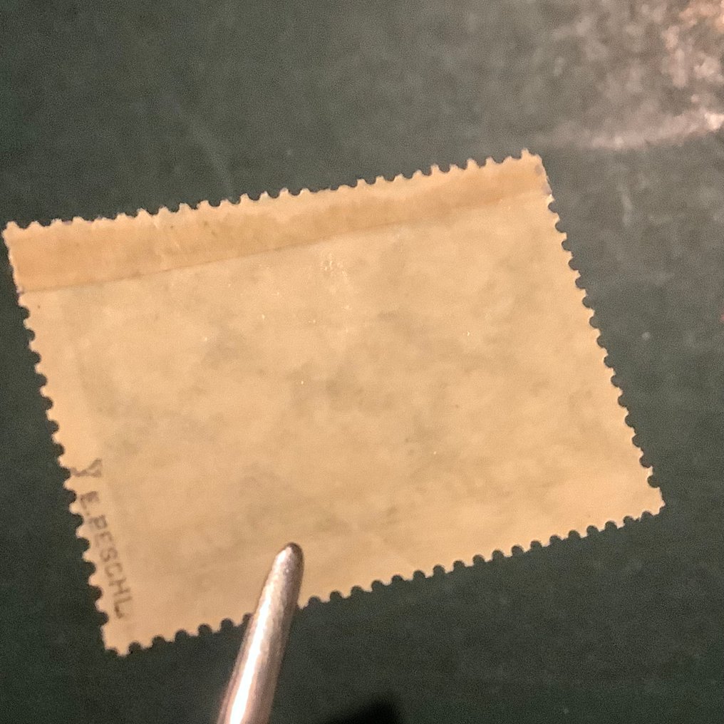 德意志帝国 1924 - Rheinstein 经过水印 Y - 认证 Peschl - Michel 364 Y #4.3