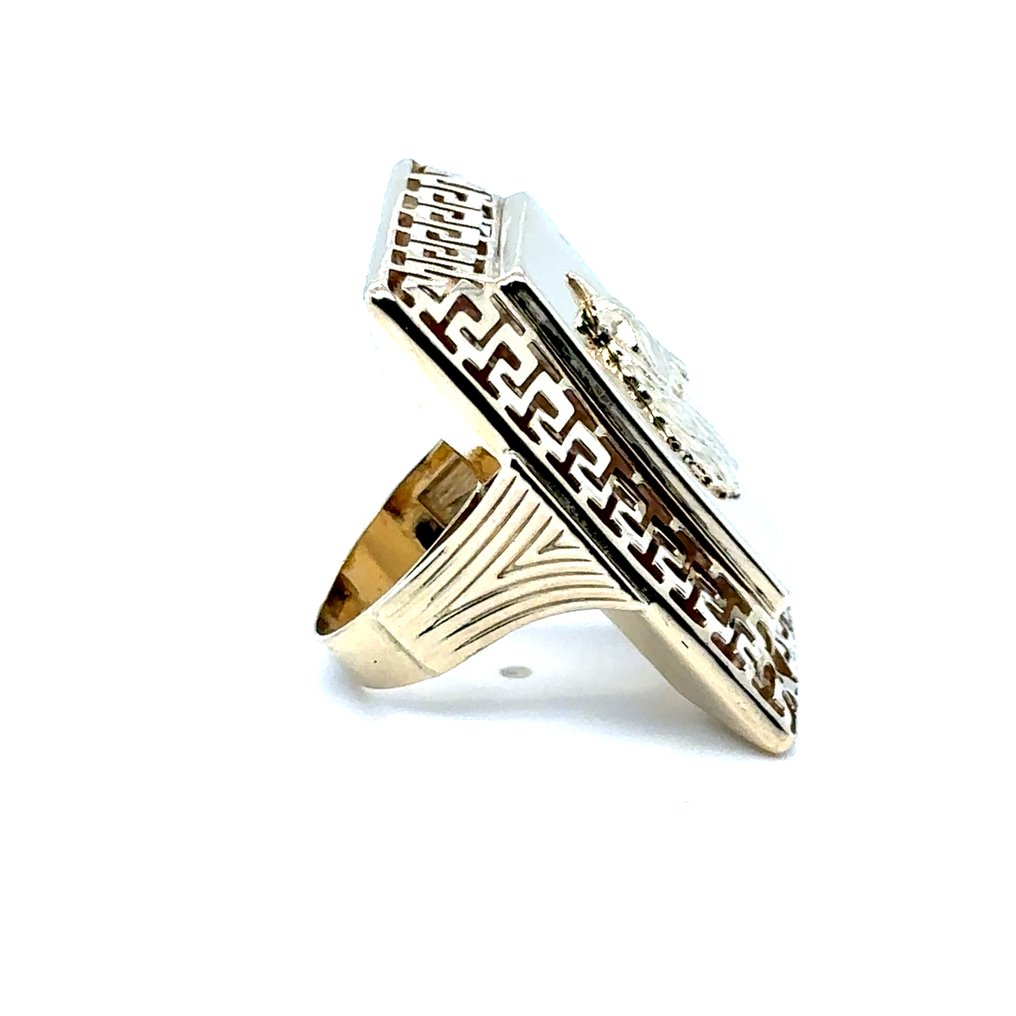 Koktél gyűrű - 14 kt. Sárga arany - 14K 585 lóhere gyűrű arany #3.2