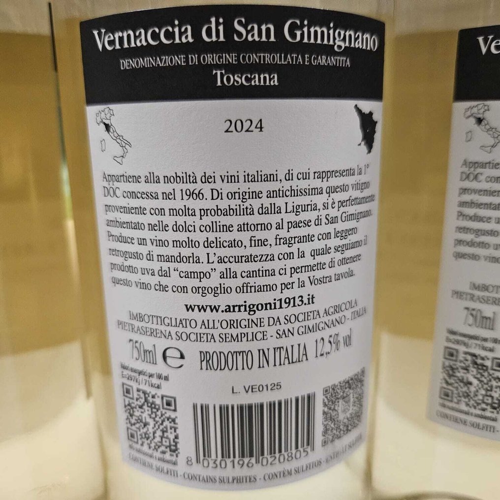 2024 Pietraserena Vernaccia di San Gimignano - 托斯卡纳 DOCG - 12 Bottles (0.75L) #3.2