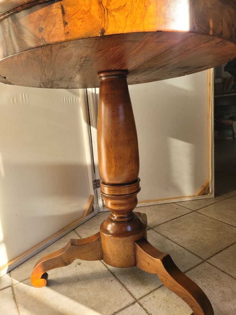 Centre table - 镶嵌根材, 木, 皮革 #2.1