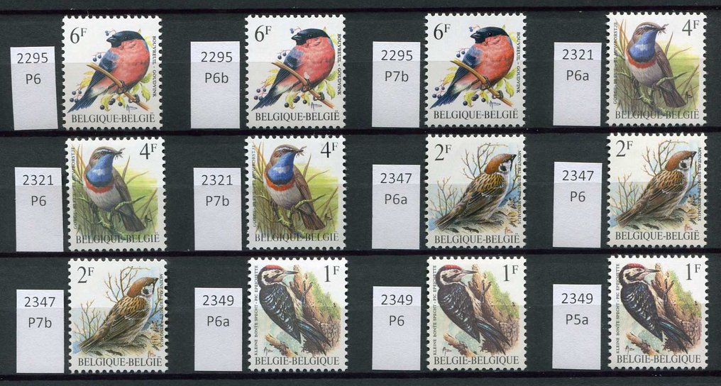 Belgium 1985/2006 - Collection of Buzin with preo's and paper types. #2.1