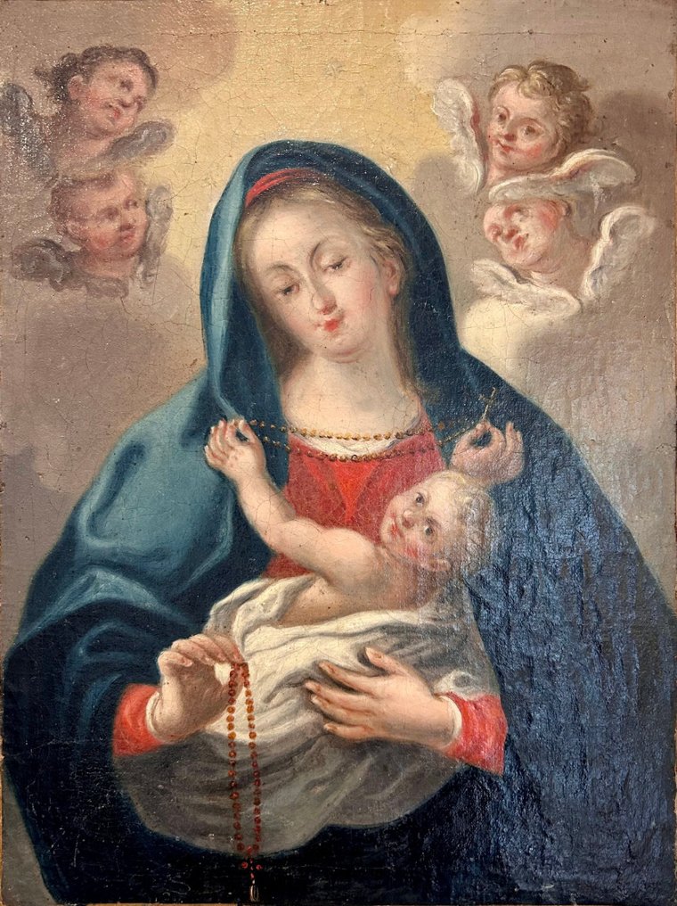 Italian school (XVIII) - Madonna con Bambino Santo #1.0