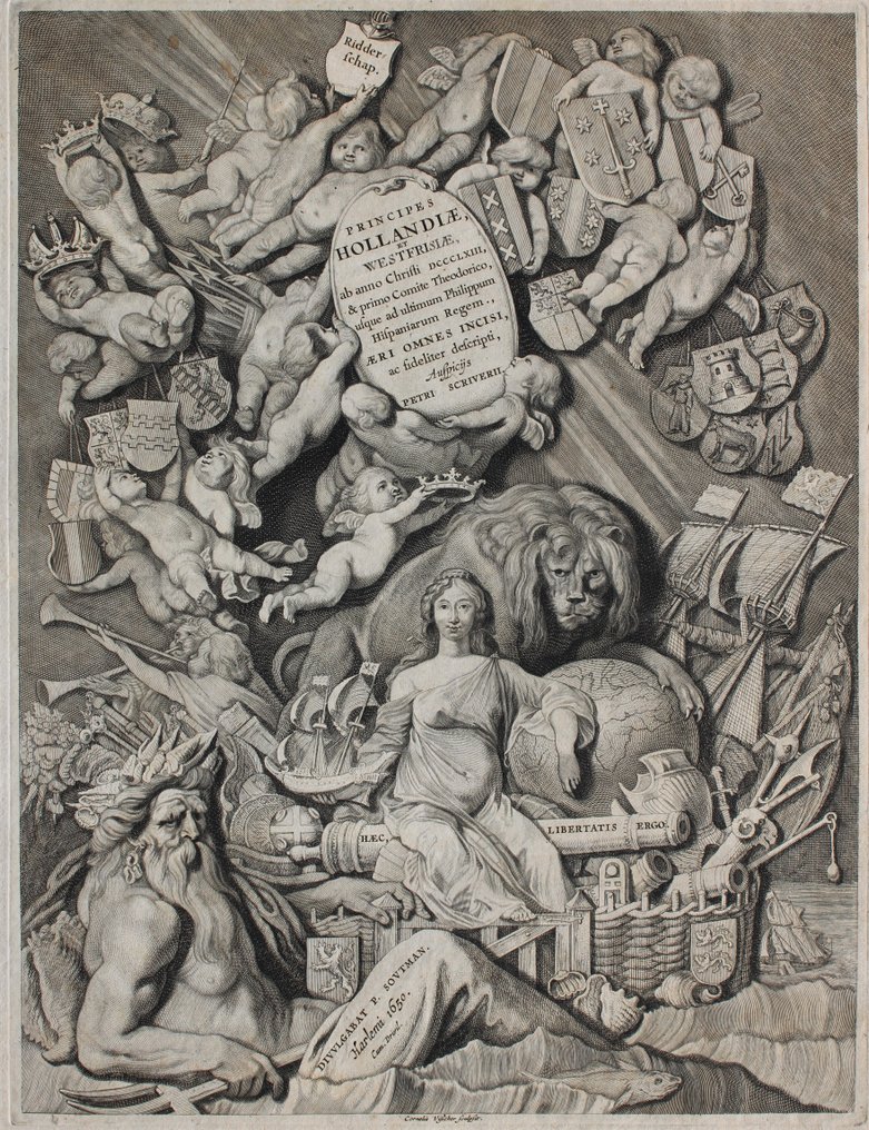 Principes Hollandiae Et Westfrisiae Ab Anno Christi DCCCLXIII {Komplett alle 40 Kupferstiche} - 1650 #1.0
