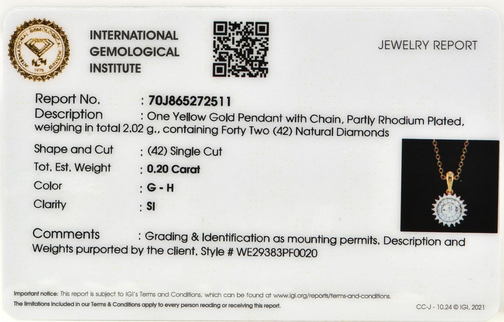 Riipus - 14 kt. Keltakulta - 0.20ct. tw. Timantti (Luonnollinen) #2.1