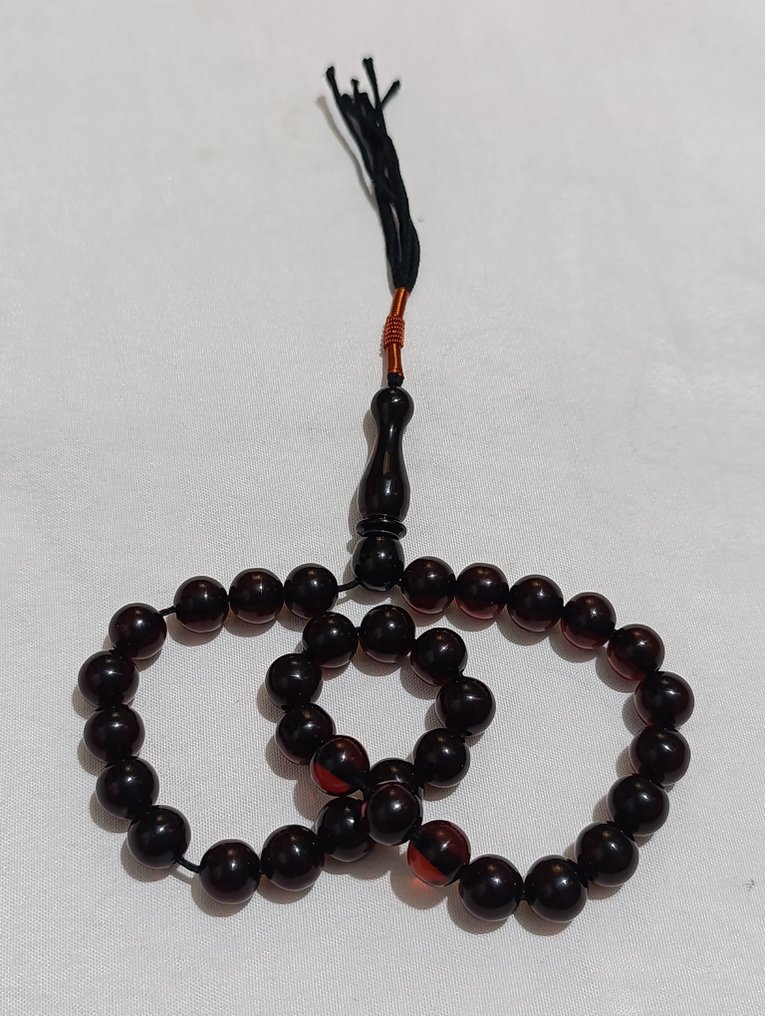  Ροζάριο - Κεχριμπάρι - 1970-1980 - Σπάνια Κομποσκοίνια Προσευχής  #2.1