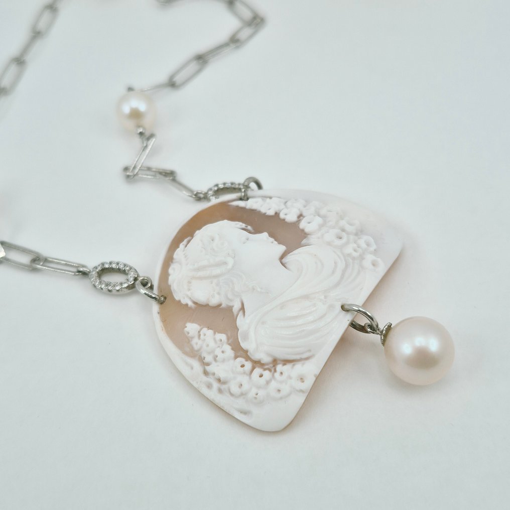 Argent - Collier - Caméo ancien #3.2