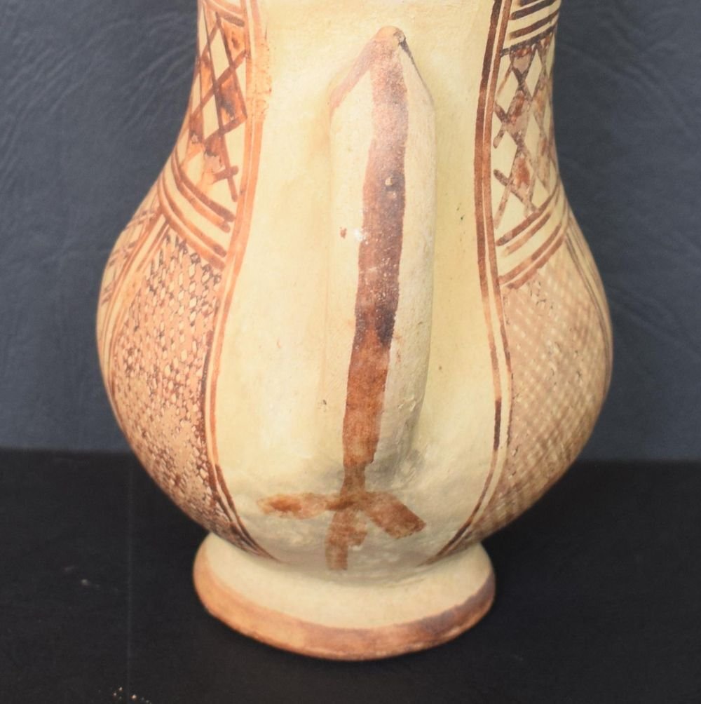 Πήλινο σκεύος γάλακτος από Μπερμπέρ, Καμπύλη - Ταγχζά - Πήλινο γάλακτος, αρχές 20ού αιώνα - Berbère - Μαρόκο - Αλγερία (χωρίς τιμή ασφαλείας) #3.2