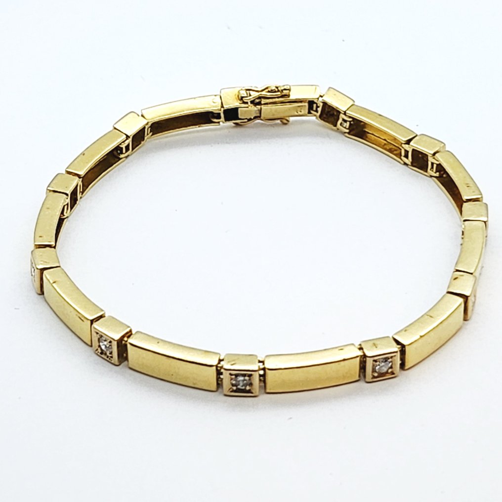 Βραχιόλι - 18 καράτια Κίτρινο χρυσό -  1.10ct. tw. Διαμάντι (Φυσικό)  #1.0