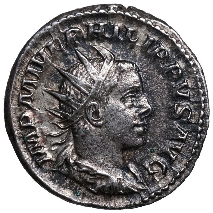 Ρωμαϊκή Αυτοκρατορία. Philip II (AD 247-249). Antoninianus Rom. SOL mit Peitsche. Gute Details!  (χωρίς τιμή ασφαλείας) #2.1