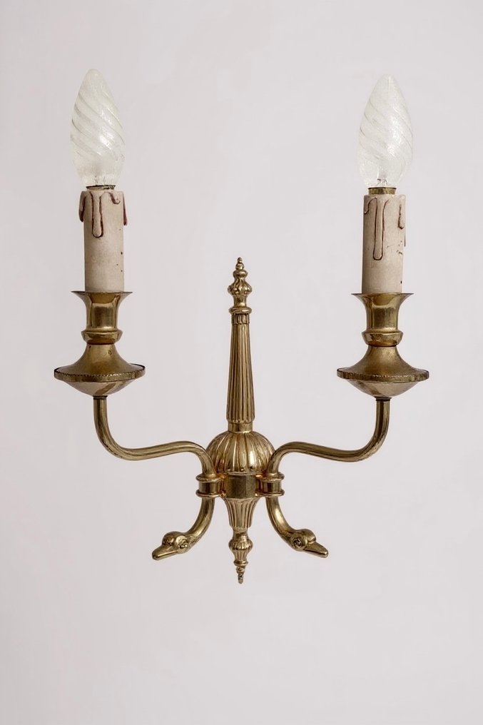 Φωτιστικό τοίχου - Στυλ με κεφάλια που μοιάζουν με πουλιά. - Ορείχαλκος #3.2