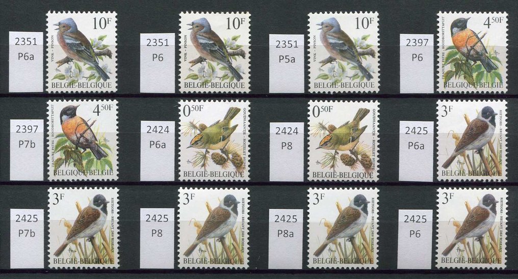 Belgium 1985/2006 - Collection of Buzin with preo's and paper types. #3.2