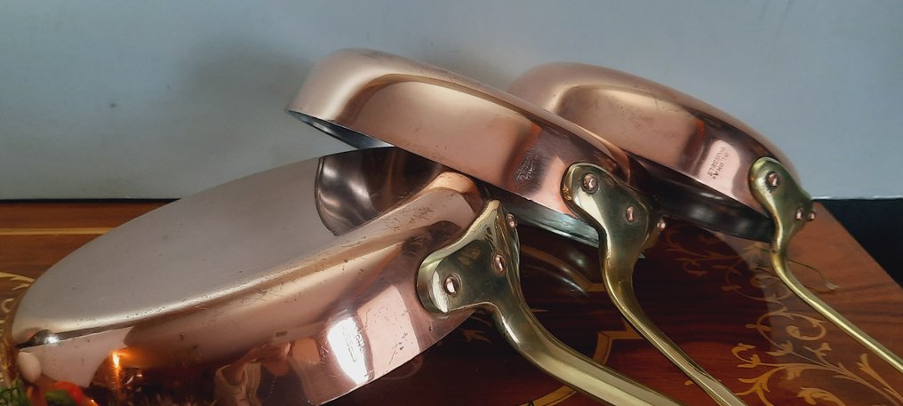 Τηγάνι (3) - ALPHA BRUSSELS επαγγελματικές βαριές κατσαρόλες 2457 γρ. - Χαλκός, εσωτερική επένδυση #4.3