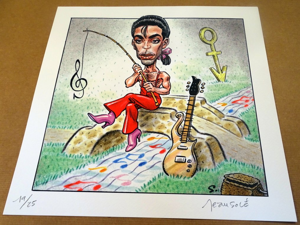 Solé, Jean - 1 Offset Print - Hommage à Prince #3.2