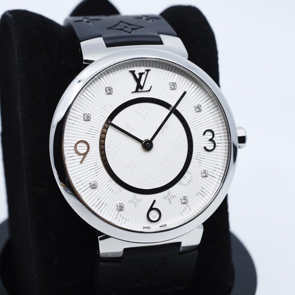 Louis Vuitton - Tambour Slim Diamonds Silver - Q1E01 - 中性 - 2000-2010 #2.1