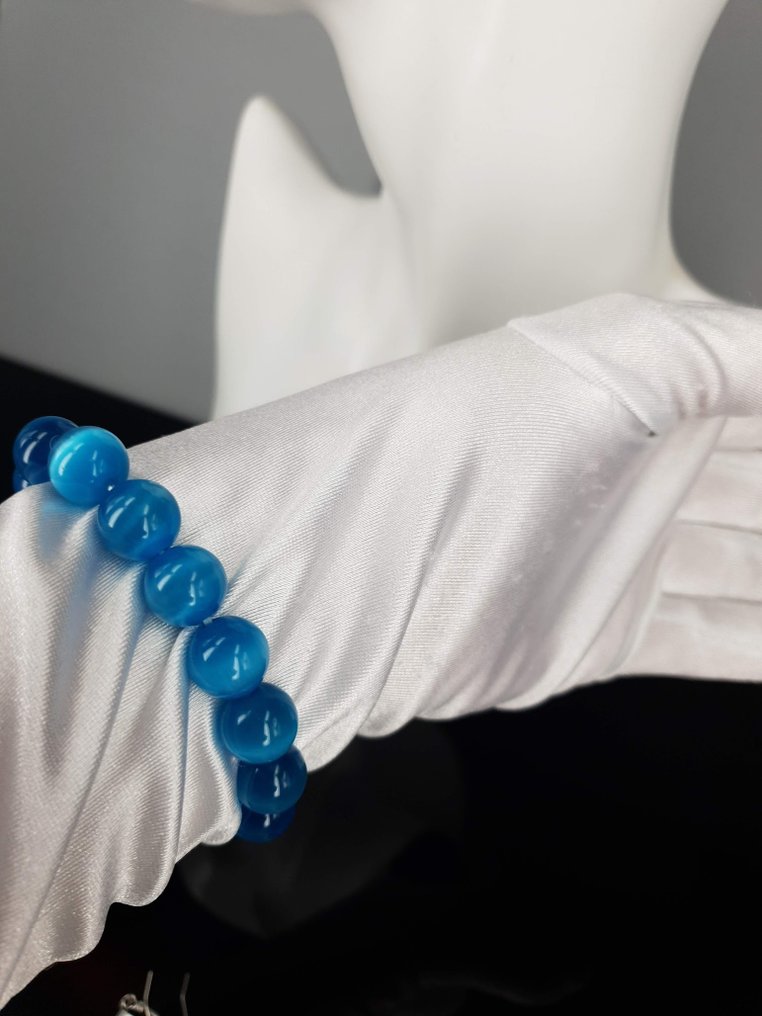 天然黄水晶猫眼 / 长度16厘米 / 免运费 - 手鈪 #4.3