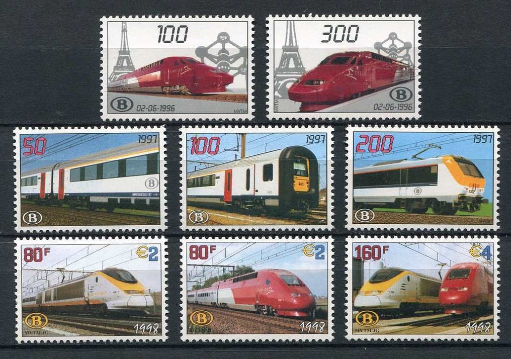 Belgium 2007/2010 - TRV: collection of stamps and blocks - uit OBP/COB TRV 1/31 - BL2/21 #3.2