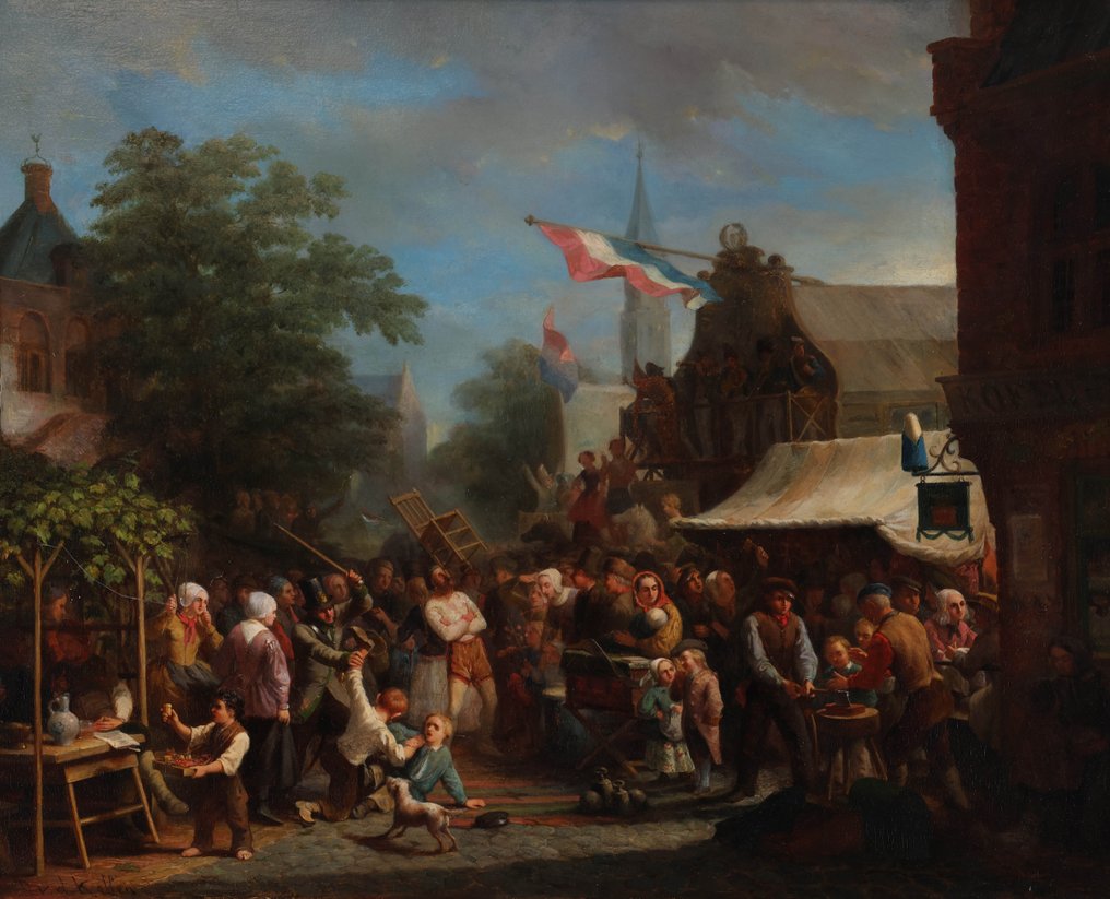 David van der Kellen (1827-1899) - The Fair #1.0