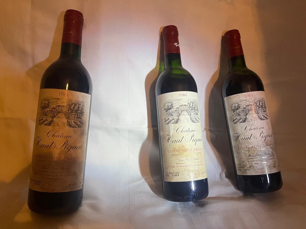 1984 Chateau Haut Piquat - Lussac Saint Emilion - 3 Garrafas (0,75 L) #2.1