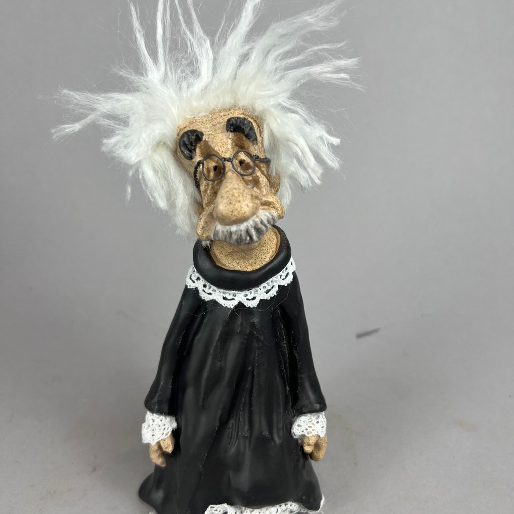 Anna Em - 雕塑, No reserve - Albert Einstein - 24 cm - 陶瓷 - 2025 #2.1