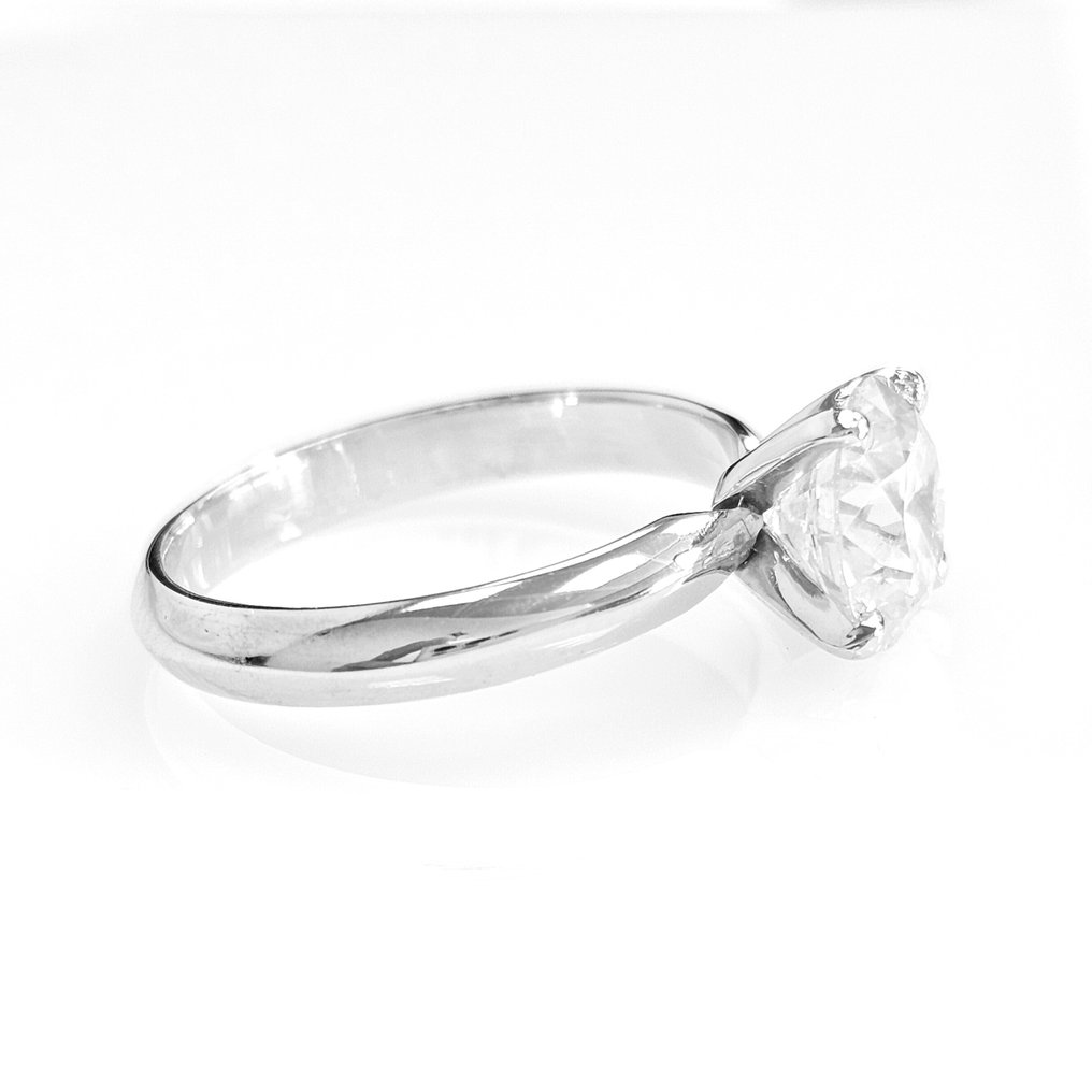 Jegygyűrű - 14 kt. Fehér arany - 2.03ct. tw. Gyémánt (Természetes) - SI2 #1.0