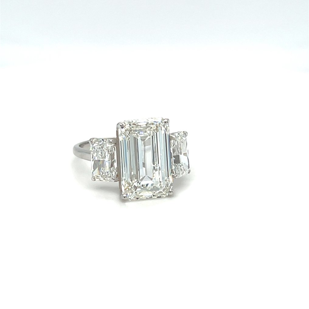 Gyűrű - 14 kt. Fehér arany - 9.21ct. tw. Gyémánt (Laboratóriumban előállított) - Gyémánt #1.0