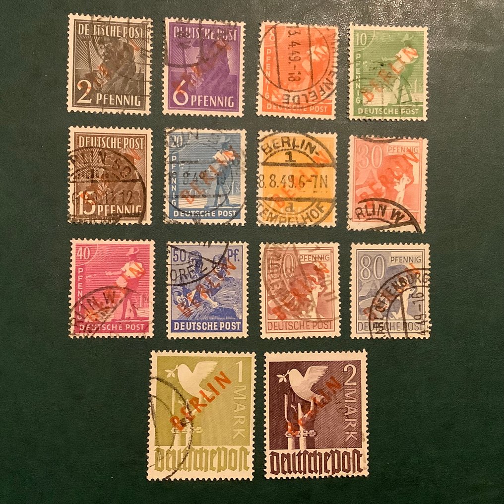 Berlin 1949 - Roodopdruk (U) - Michel 21/34 #1.0