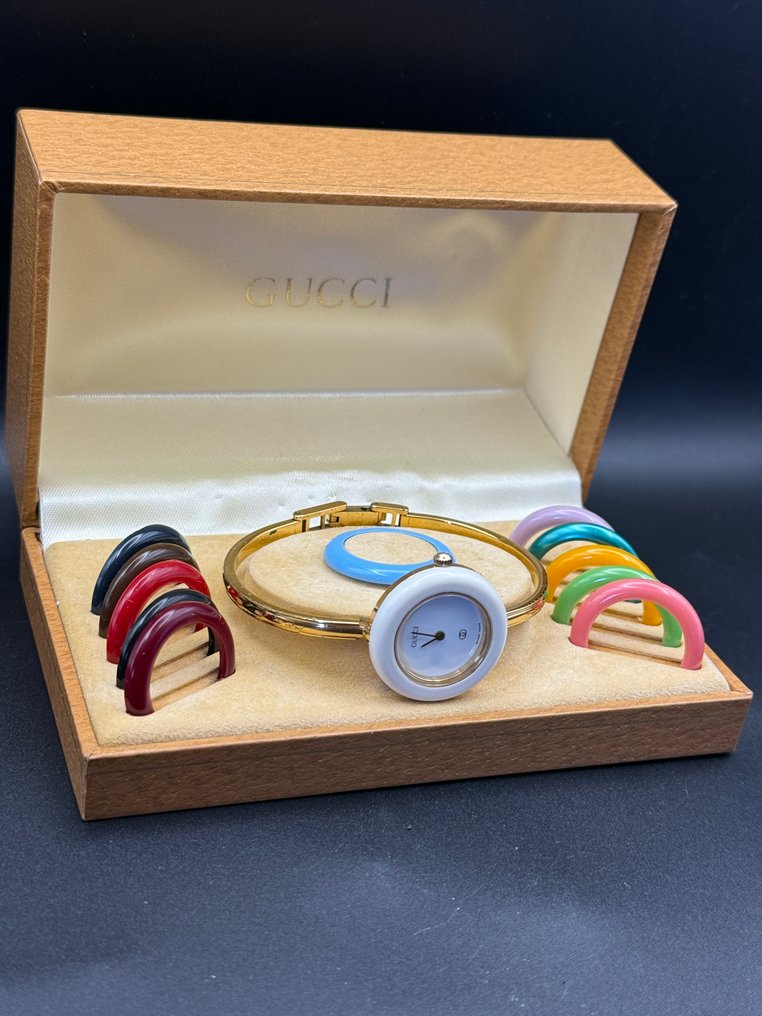 Gucci - Change Bezel Bangle Watch - 1100-L - Donna - 1990-1999 #1.0