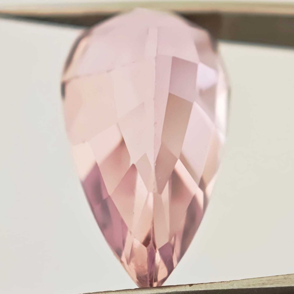 Fără preț de rezervă Spodumene - 15.16 ct - ALGT (Laboratorul pentru testarea pietrelor prețioase din Anvers) - Pink / Yellow Spodumene #4.3