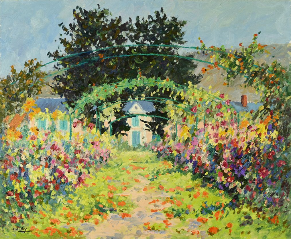 Jean-Pierre Bordry (1934) - L'allée aux capucines à Giverny #1.0