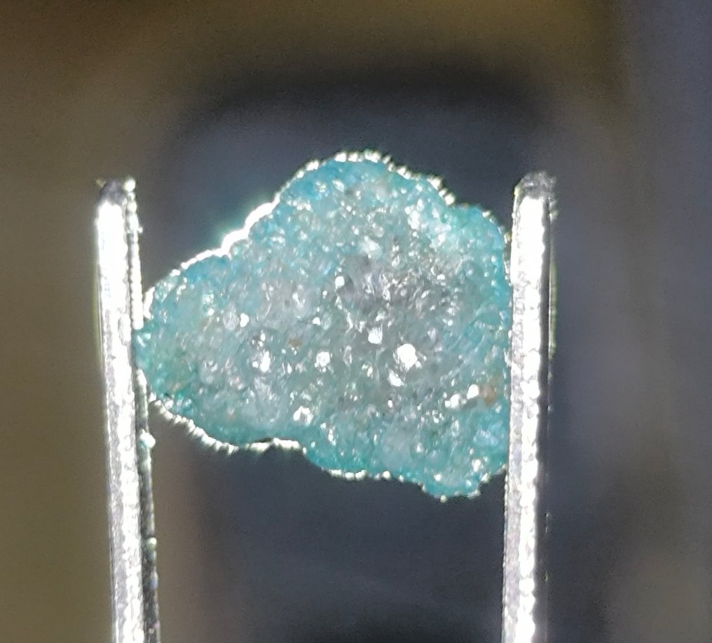 Χωρίς ελάχιστη τιμή ΜΕΓΑΛΟΣ 1,23 καρατίων ΜΠΛΕ ΑΤΕΛΕΙΩΤΟ ΚΡΥΣΤΑΛΛΙΝΟ ΔΙΑΜΑΝΤΙ ΑΠΟ ΑΦΡΙΚΗ . - Ύψος: 7.4 mm - Πλάτος: 6.7 mm- 0.25 g - (1) #3.2