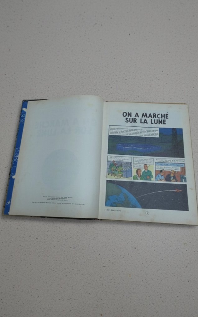 Tintin T17 - On a marché sur la lune (B11) - C - 1 Album - First edition - 1954 #3.2