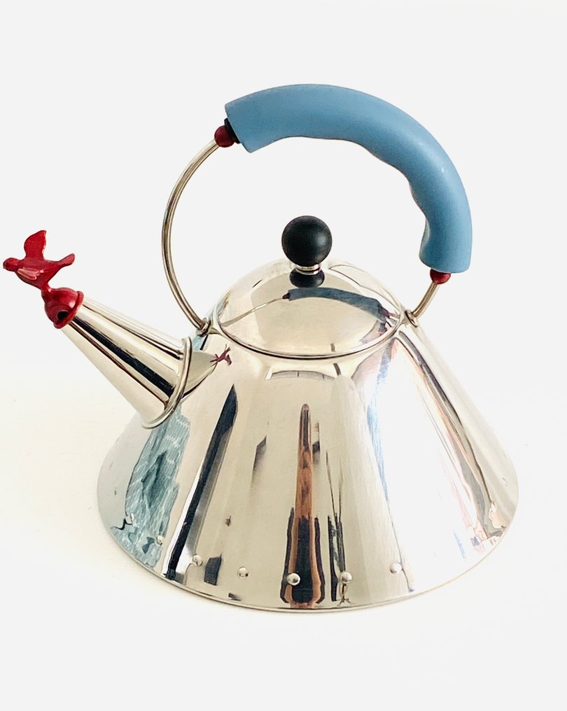 Alessi - Michael Graves - Bollitore - Modello 9093 - Acciaio, Resina Termoplastica - BIRD #1.0
