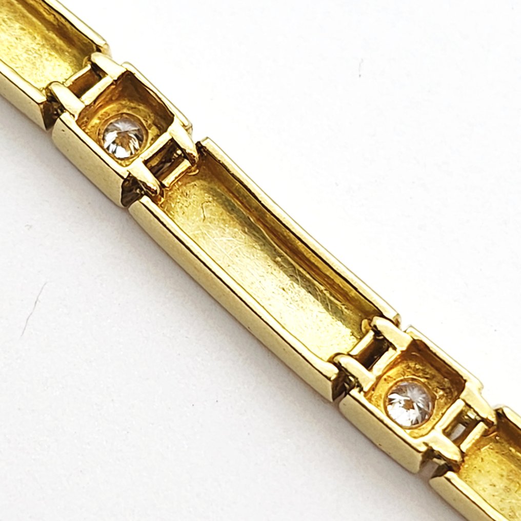 Βραχιόλι - 18 καράτια Κίτρινο χρυσό -  1.10ct. tw. Διαμάντι (Φυσικό)  #3.2