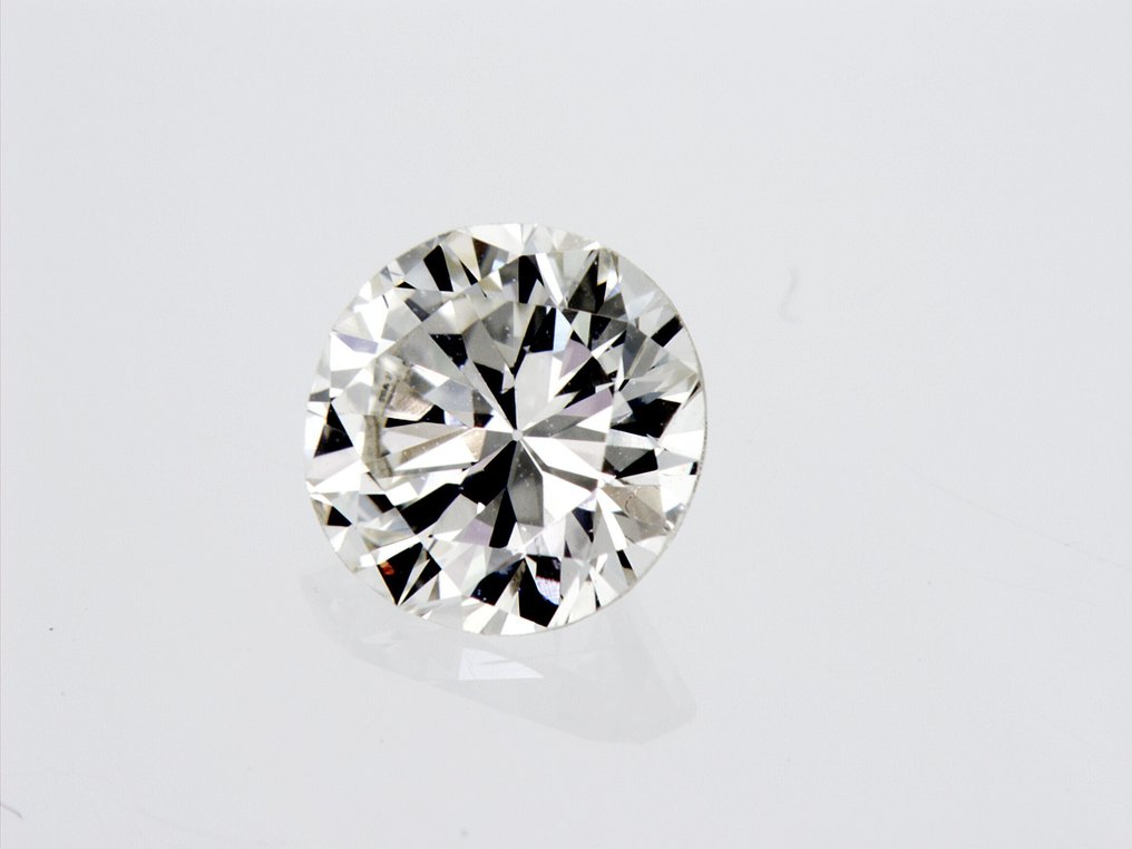 1 pcs Diamante  (Naturale)  - 0.71 ct - Rotondo - J - VVS2 - Gemological Institute of America (GIA) - YK3-I43 #1.0