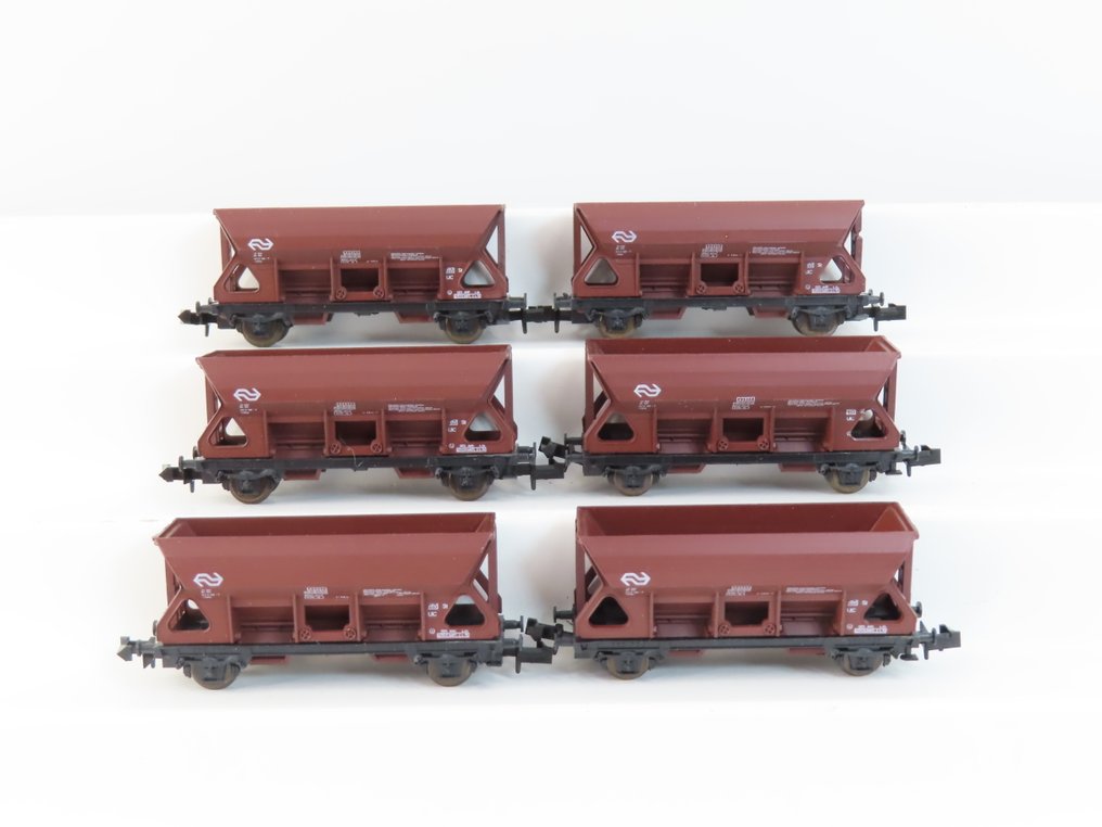 Roco N - o.a. 02330 - Carrozza merci di modellini di treni (5) - 5x sotto/auto-sollers a 2 posti - NS #1.0