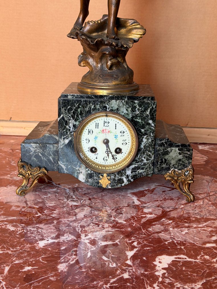 Mantel clock - Marble, Spelter - 1850-1900 #3.2
