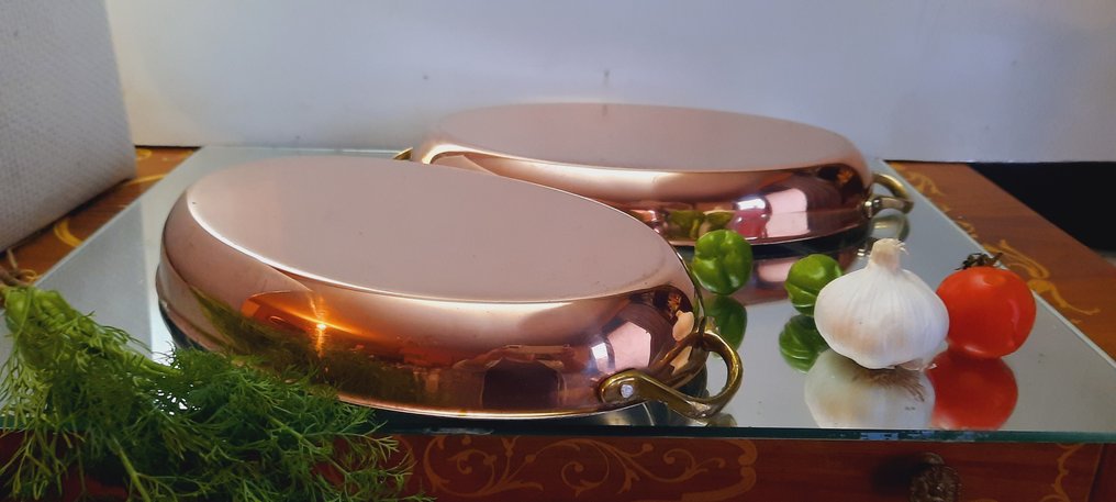 Teglia da forno (2) - Rame, rivestire internamente #1.0