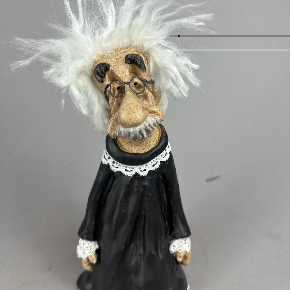 Anna Em - 雕塑, No reserve - Albert Einstein - 24 cm - 陶瓷 - 2025 #4.3