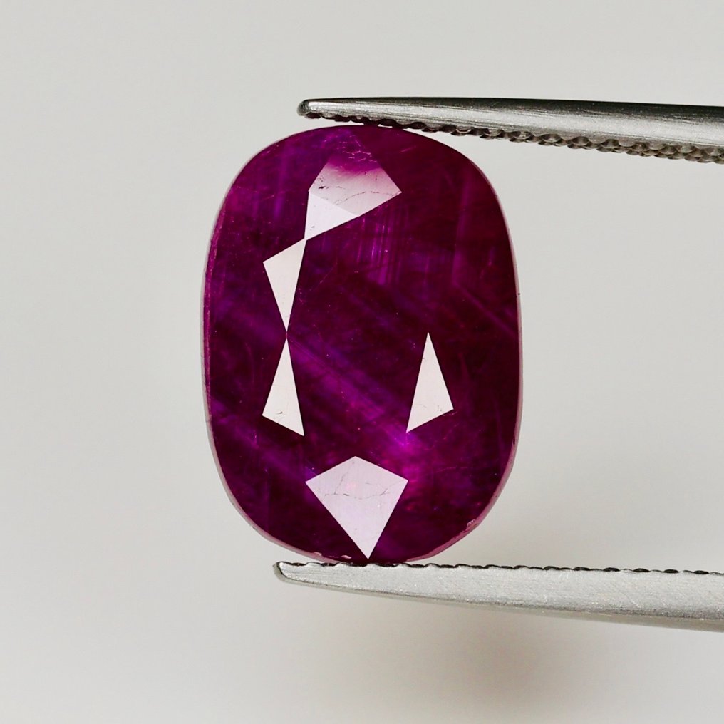 Ruby - 7.66 ct - Lotus Gemology - No Heat - Rich Red #1.0