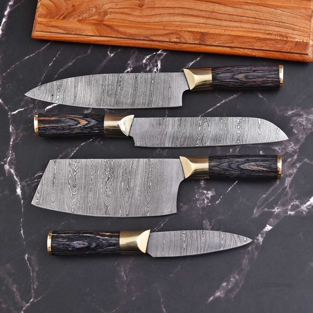 Μαχαίρι κουζίνας - Chef's knife - Ξύλο Pakka και Χειροποίητο διπλωμένο ατσάλι. - Βόρεια Αμερική #2.1