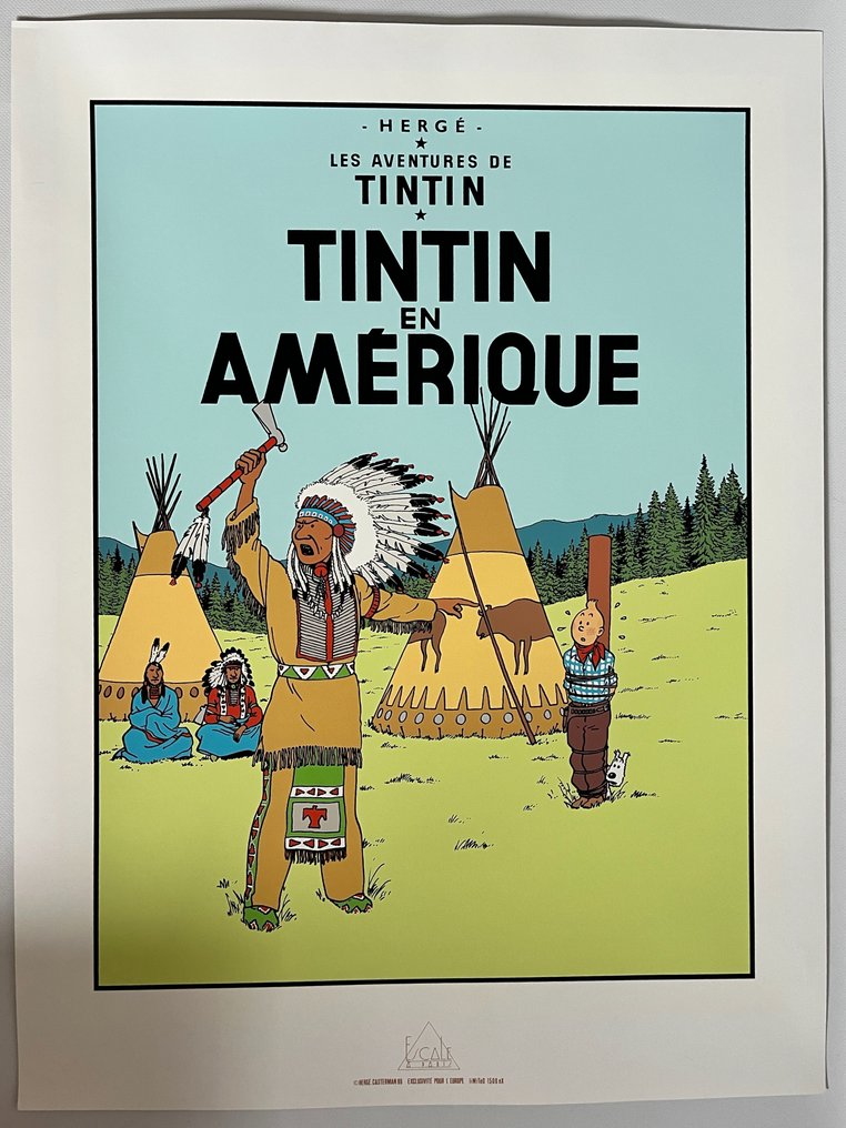 Tintin - Sérigraphie Escale -Tintin en Amérique #1.0